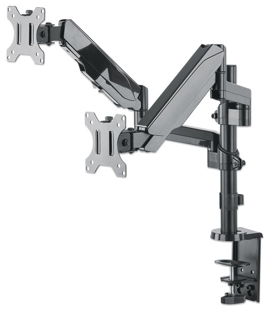Universal Gas Spring Monitor Mount with Height-Adjustable Arms, for 17" to 32" Displays Image 1