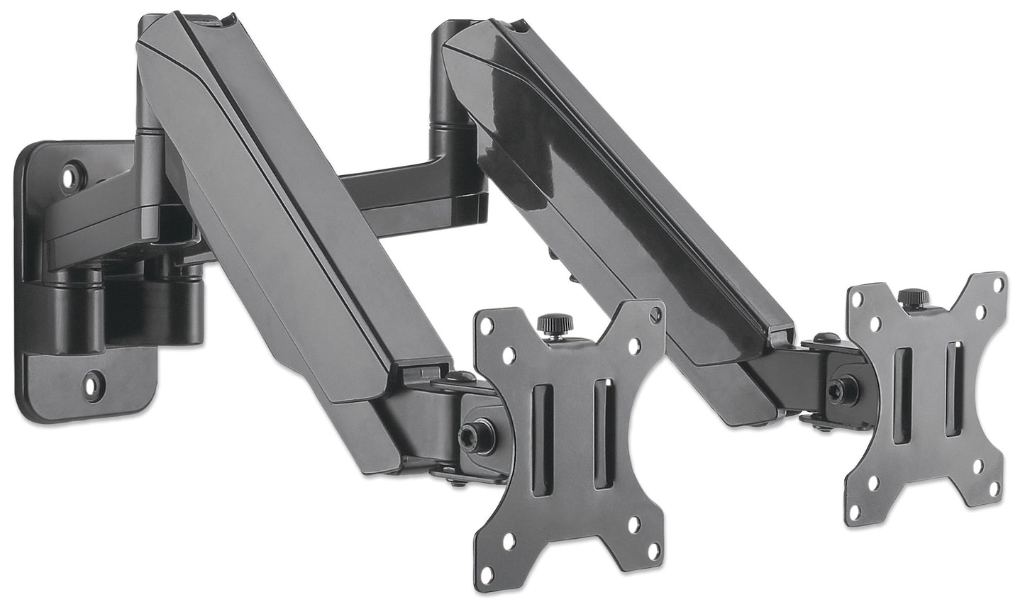 Universal Gas Spring Dual Monitor Wall Mount Image 3