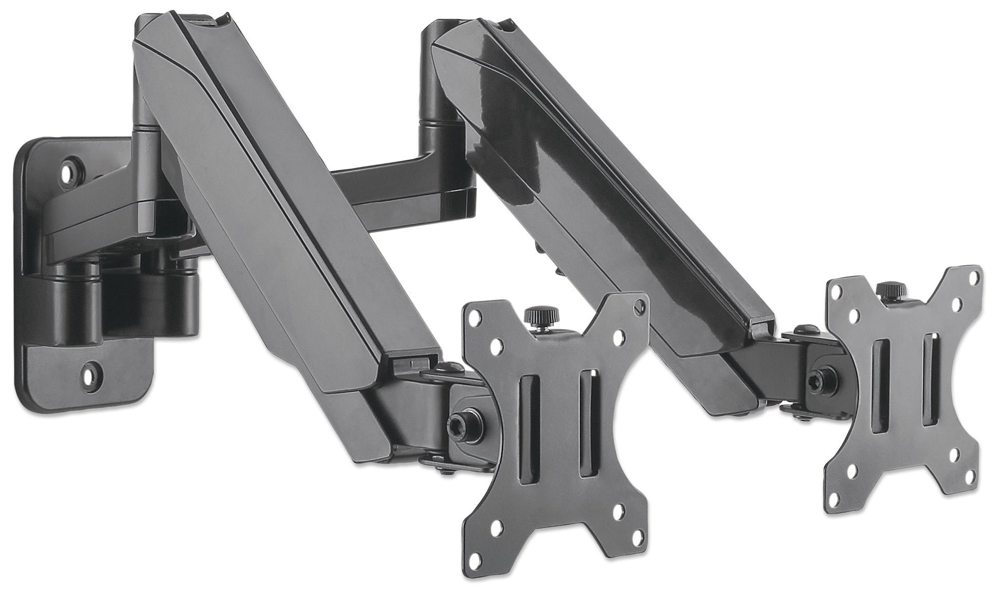 Universal Gas Spring Dual Monitor Wall Mount Image 3