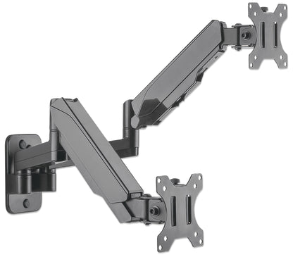 Universal Gas Spring Dual Monitor Wall Mount Image 6