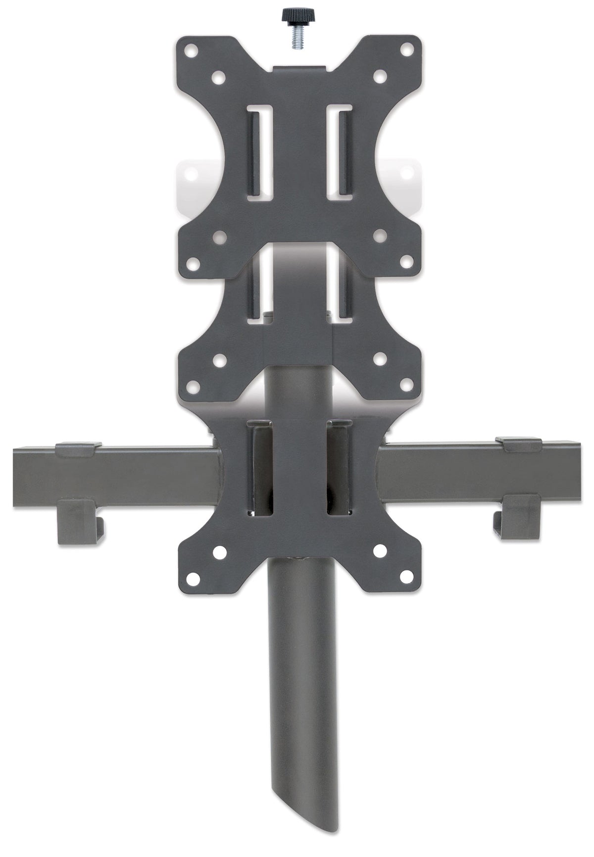 Triple Monitor Mount with Center Mount and Double-Link Swing Arms, for 13" to 27" Displays Image 7