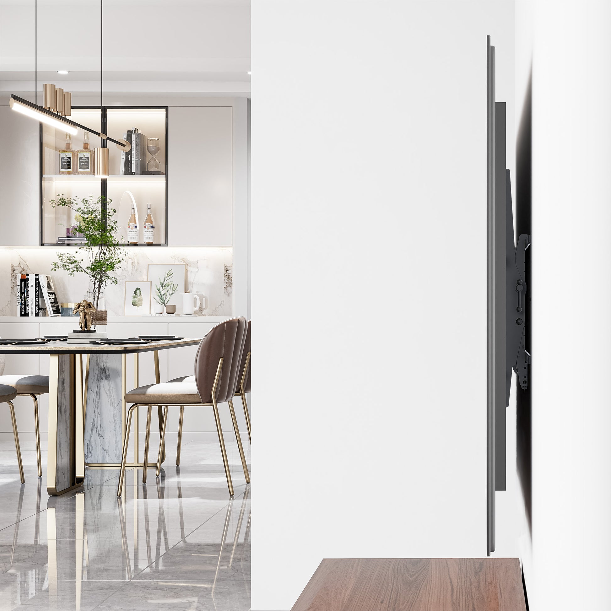 Low-Profile Tilting TV Wall Mount, for 43" to 100" Displays Image 14