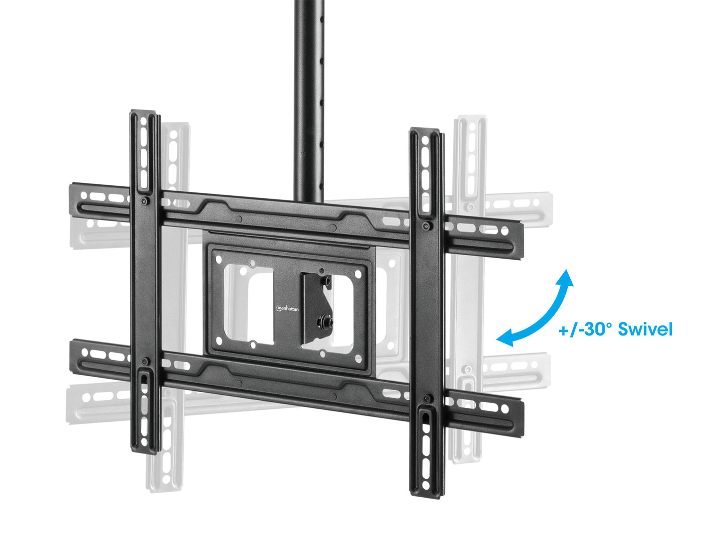 Full-Motion Height-Adjustable TV Ceiling Mount, for 37" to 80" Displays Image 10