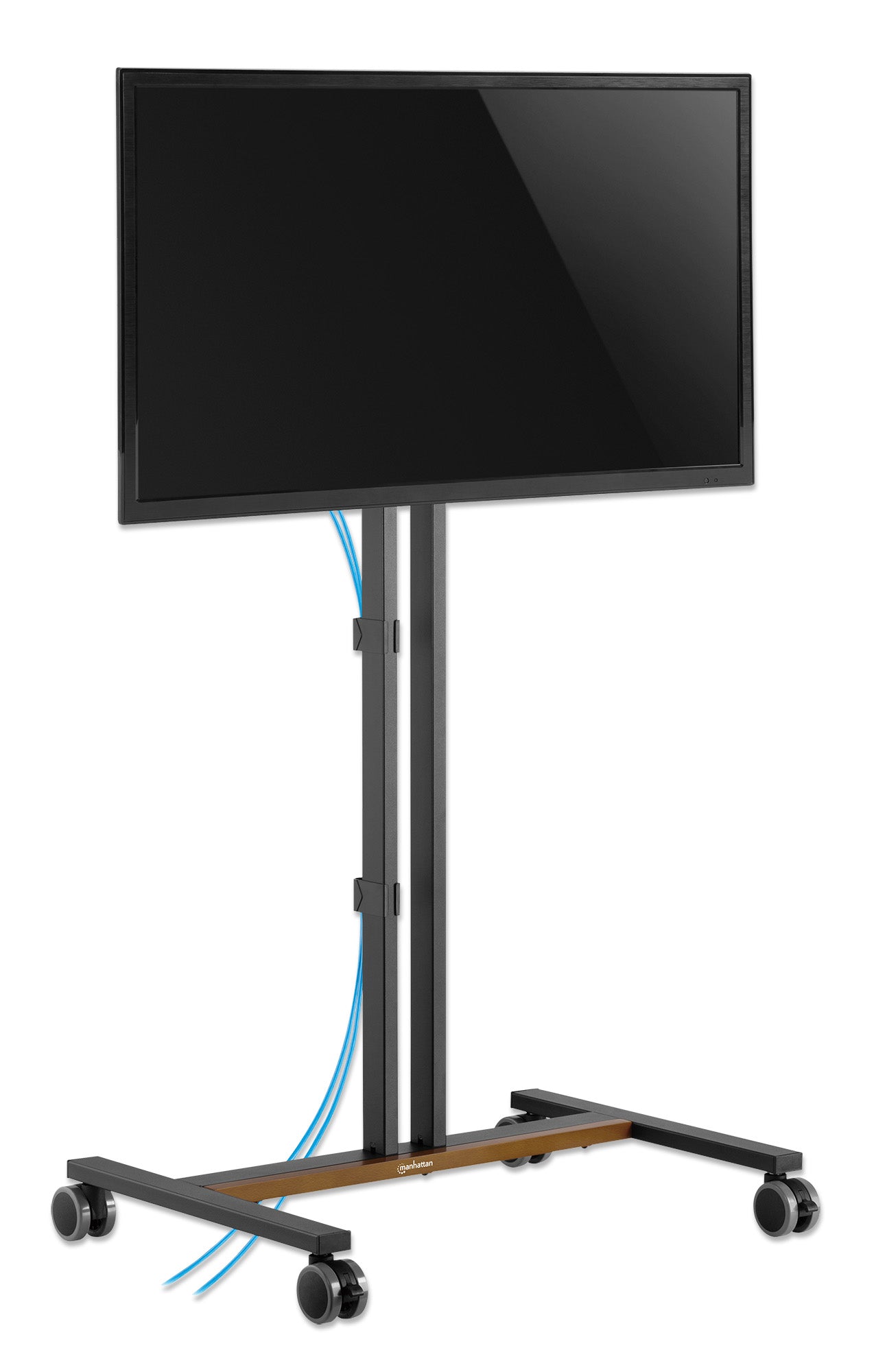 Compact Height-Adjustable TV Cart / Stand, for 34" to 55" Displays Image 12