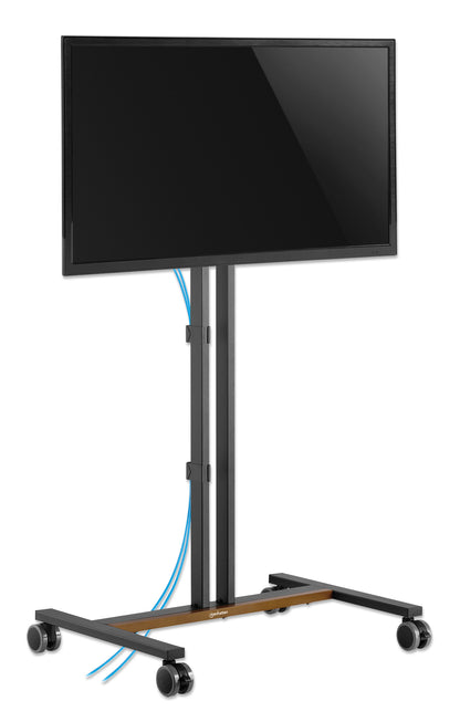 Compact Height-Adjustable TV Cart / Stand, for 34" to 55" Displays Image 12