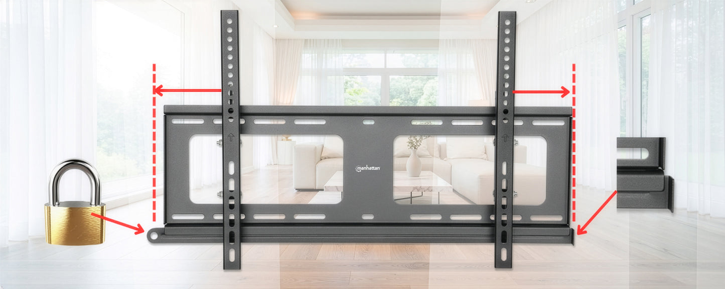Outdoor Anti-Theft Tilting TV Wall Mount, for 37" to 86" Displays Image 13