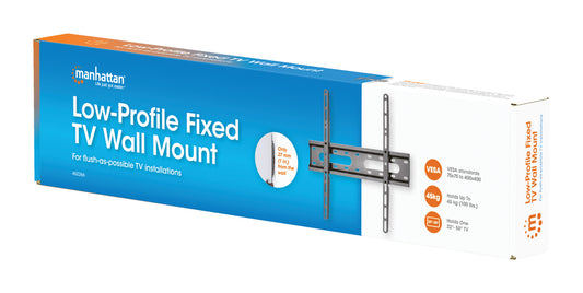 Low-Profile Fixed TV Wall Mount, for 32" to 55" Displays Packaging Image 2
