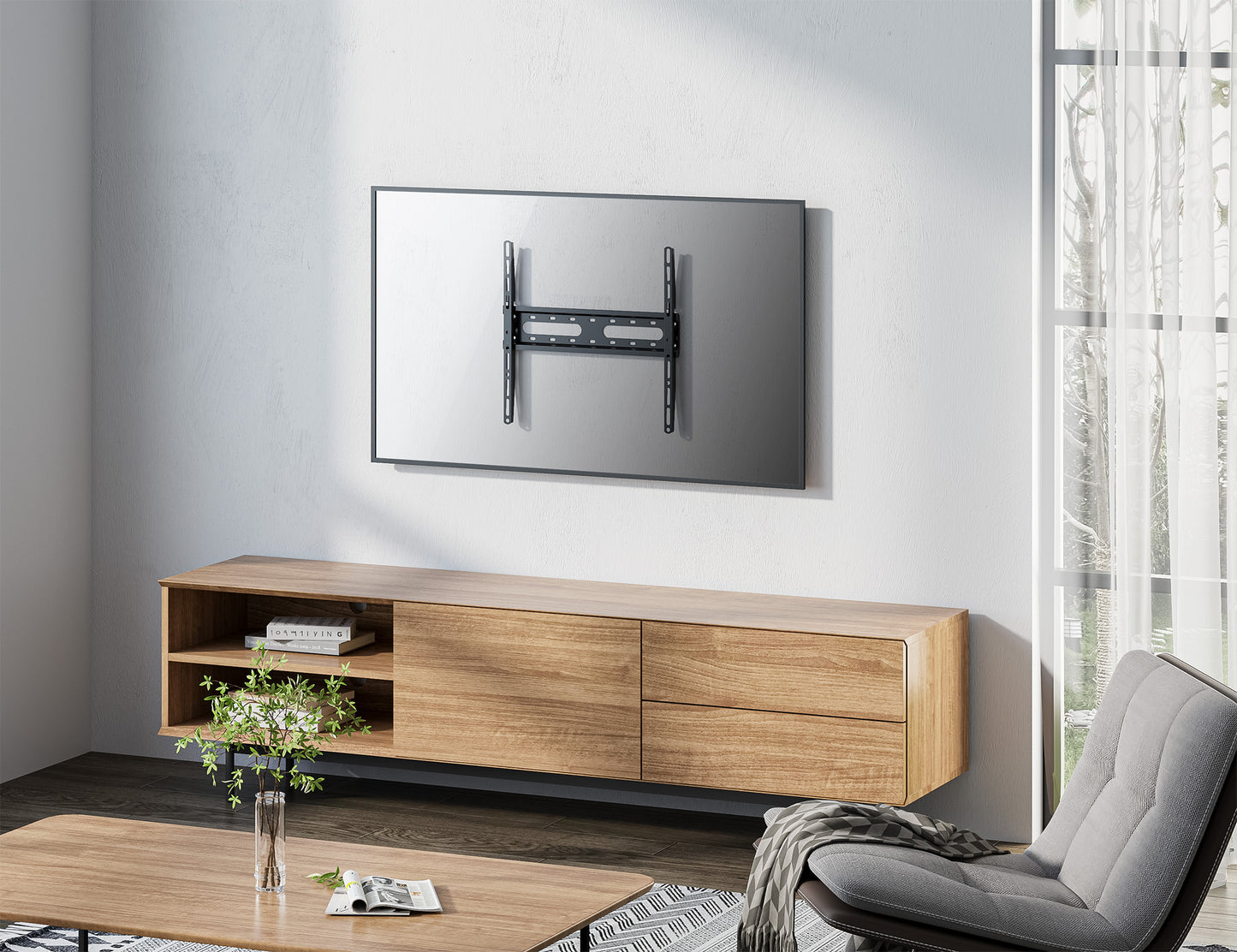 Low-Profile Fixed TV Wall Mount, for 32" to 55" Displays Image 9