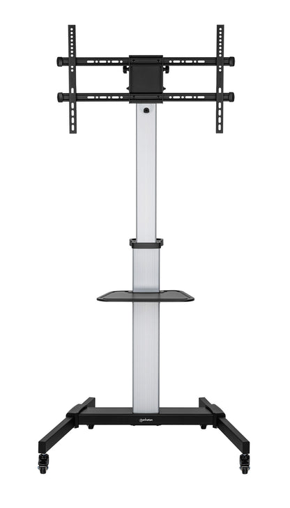 Aluminum Height-Adjustable Multimedia TV Cart, for 37" to 86" Displays Image 4
