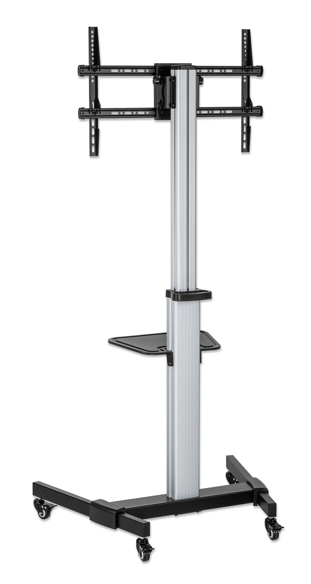 Aluminum Height-Adjustable Multimedia TV Cart, for 37" to 86" Displays Image 6