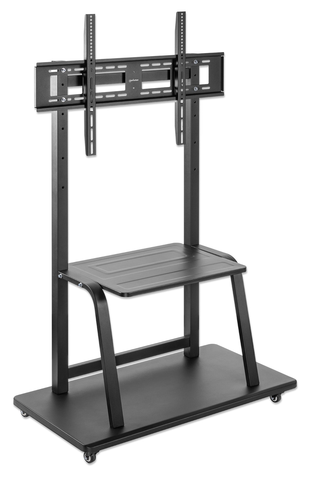 Ultra Heavy-Duty Height-Adjustable Multimedia TV Cart, for 37" to 100" Displays Image 3