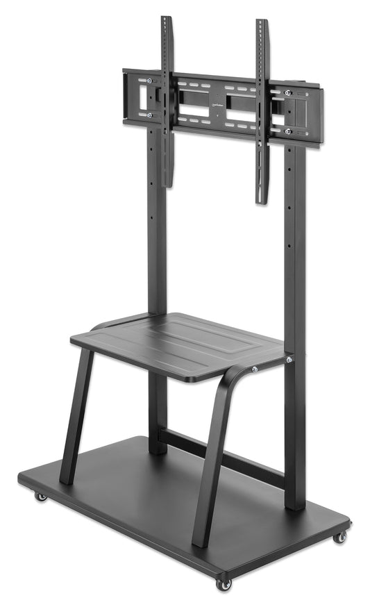 Ultra Heavy-Duty Height-Adjustable Multimedia TV Cart, for 37" to 100" Displays Image 1