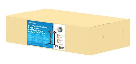 Aluminum Heavy-Duty Large-Screen Height-Adjustable Multimedia TV Cart Packaging Image 2