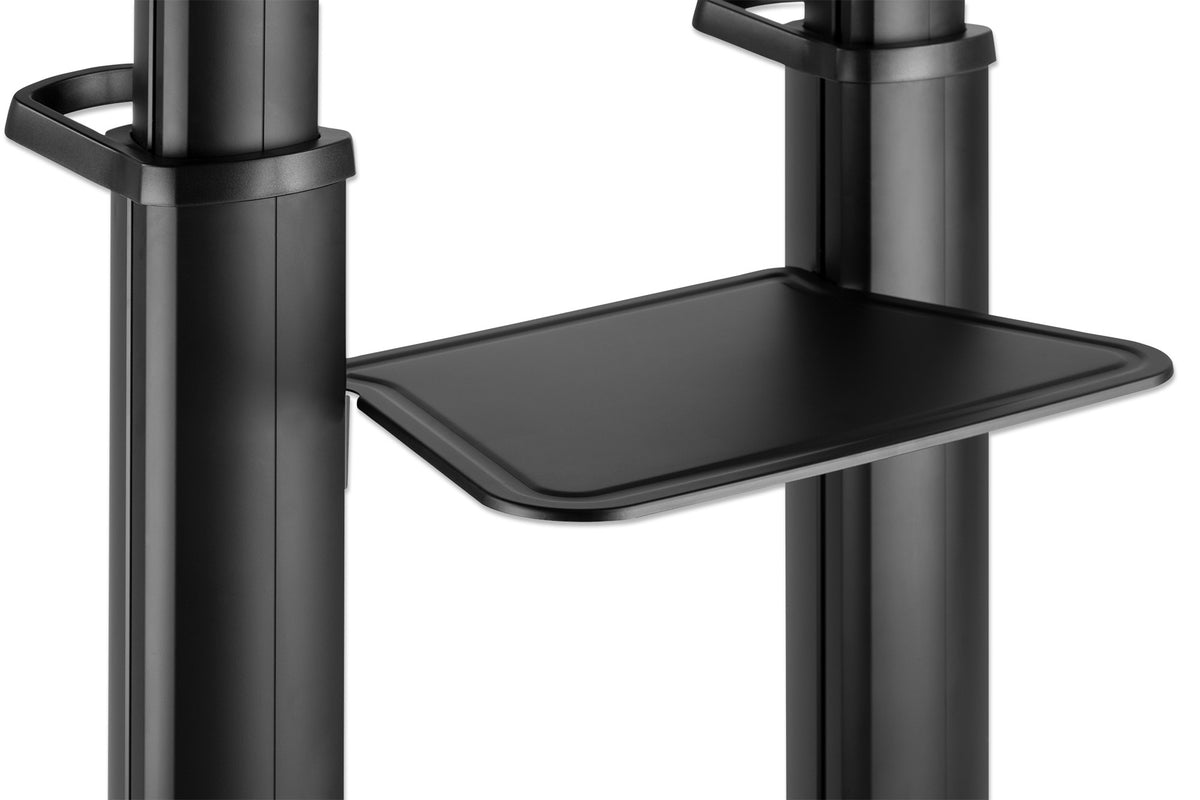 Aluminum Heavy-Duty Large-Screen Height-Adjustable Multimedia TV Cart Image 9