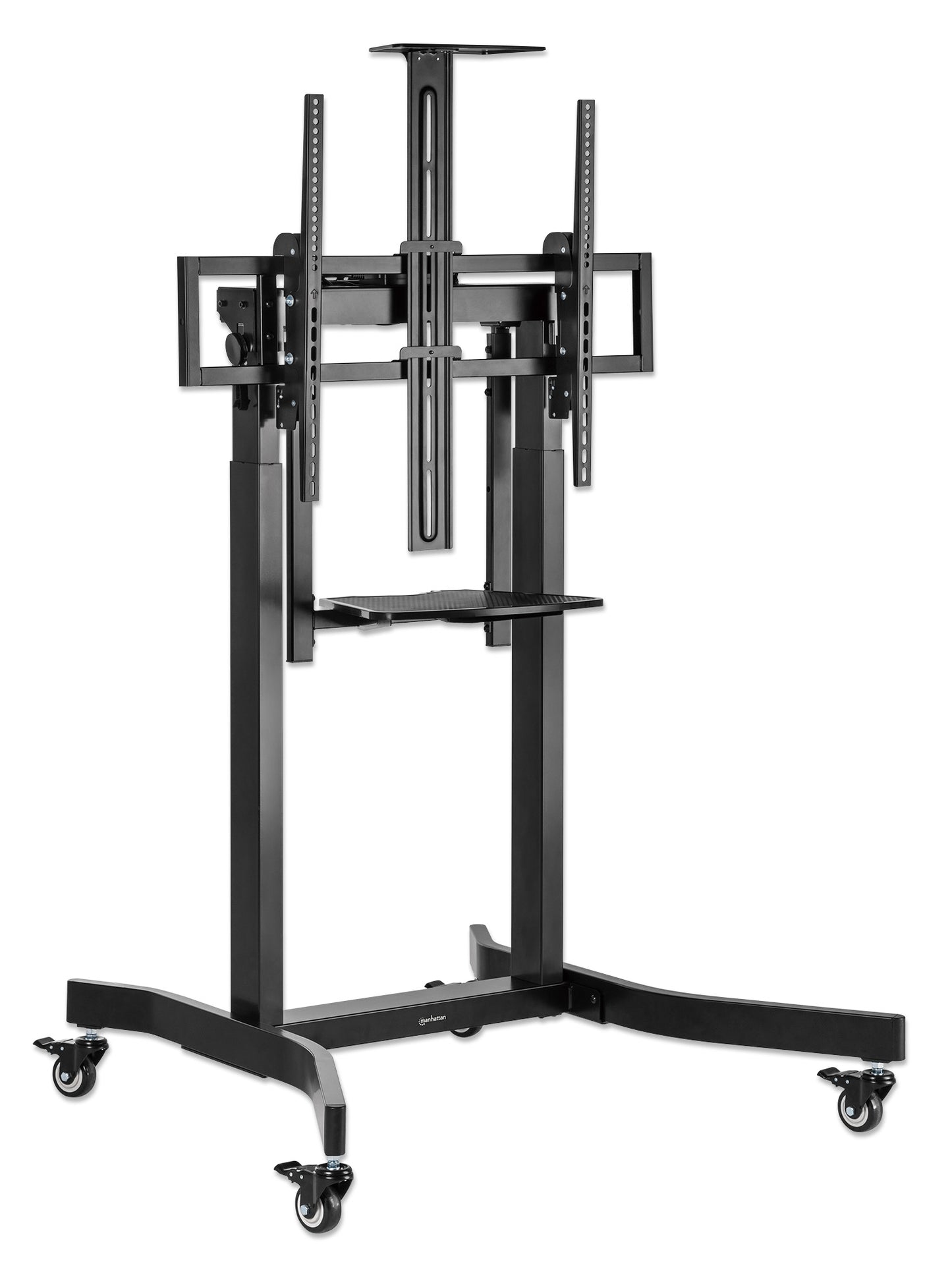 Motorized Height-Adjustable Multimedia TV Cart, for 55" to 100" Displays Image 6