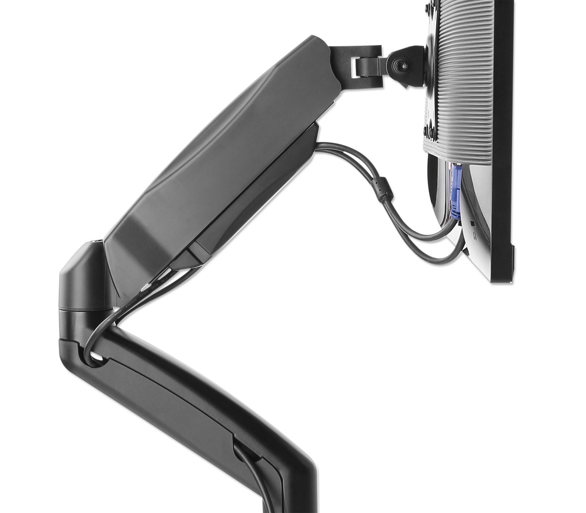 Aluminum Gas Spring Dual Monitor Desk Mount Image 11