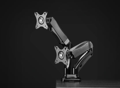 Aluminum Gas Spring Dual Monitor Desk Mount Image 12
