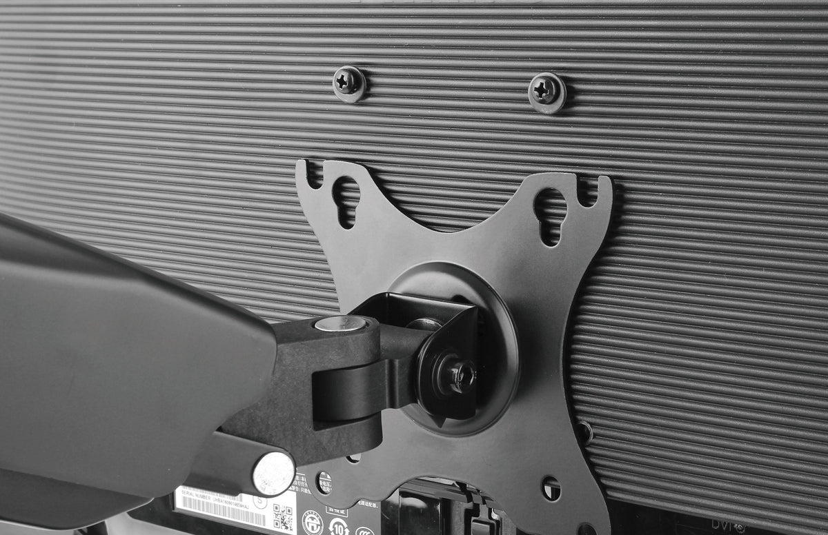Aluminum Gas Spring Dual Monitor Desk Mount Image 6