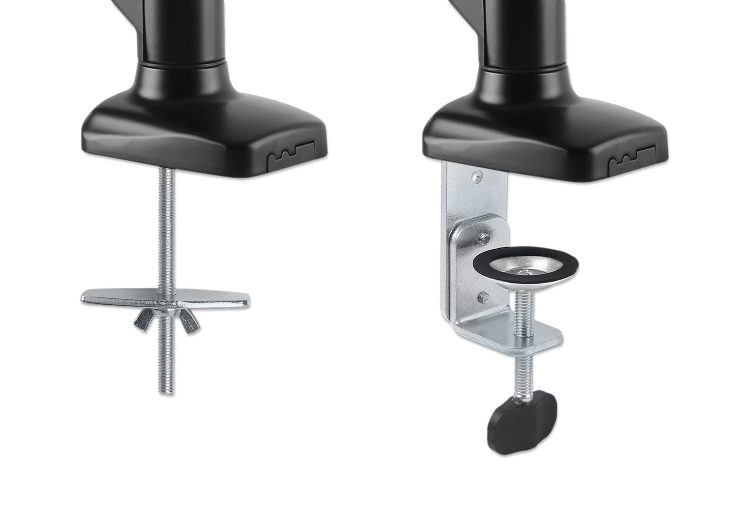 Aluminum Gas Spring Dual Monitor Desk Mount Image 7