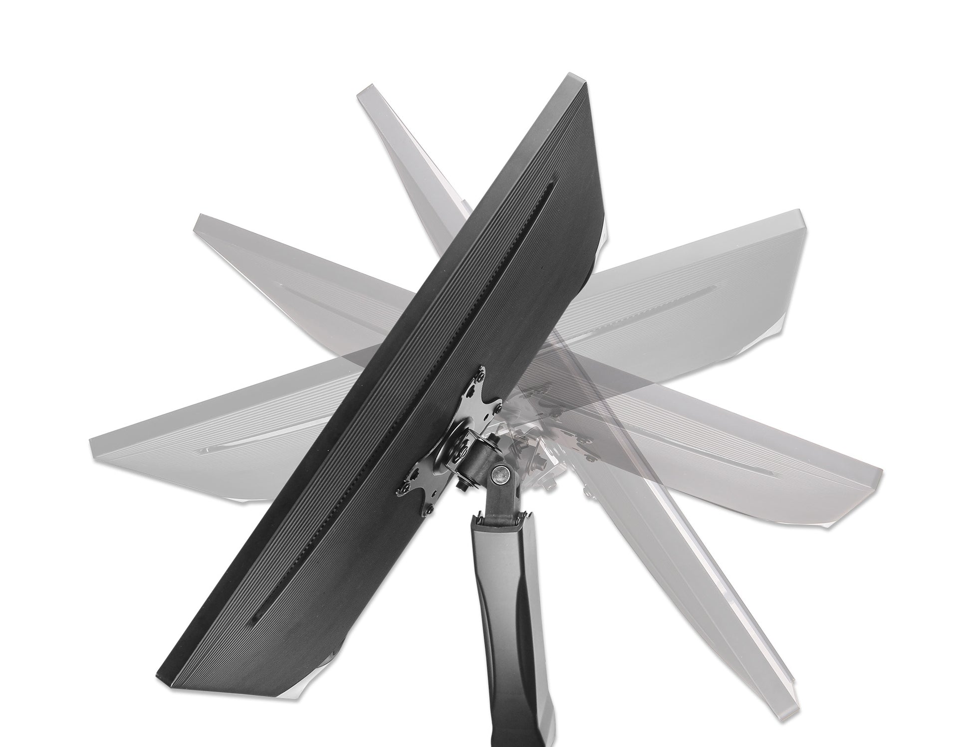 Aluminum Gas Spring Dual Monitor Desk Mount Image 10