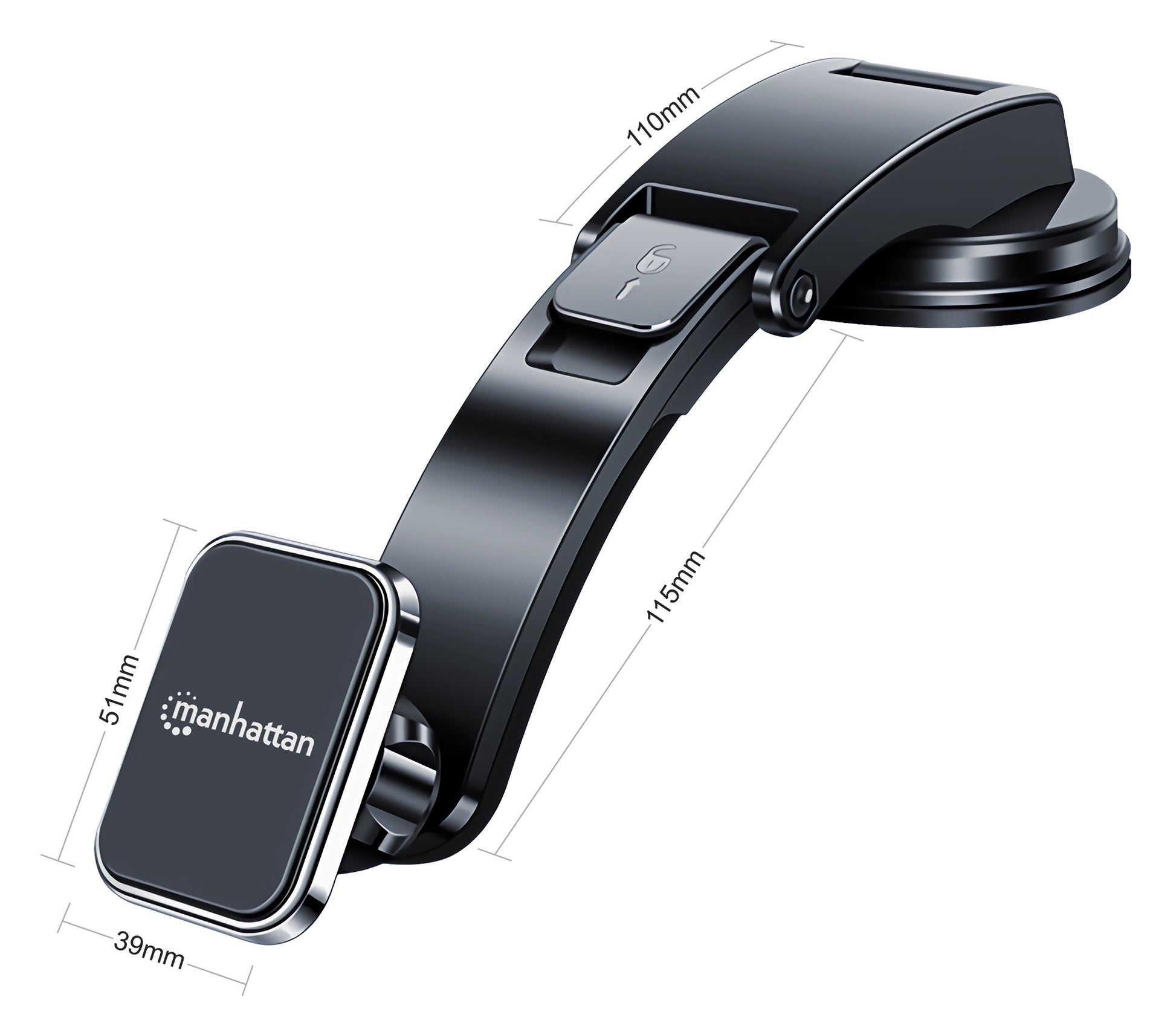 Car Dashboard Mount with Magnetic Phone Holder Image 5