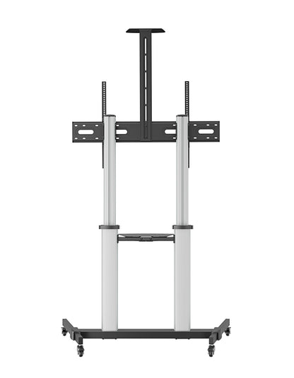 Aluminum Height-Adjustable Multimedia TV Cart, for 60" to 100" Displays Image 8