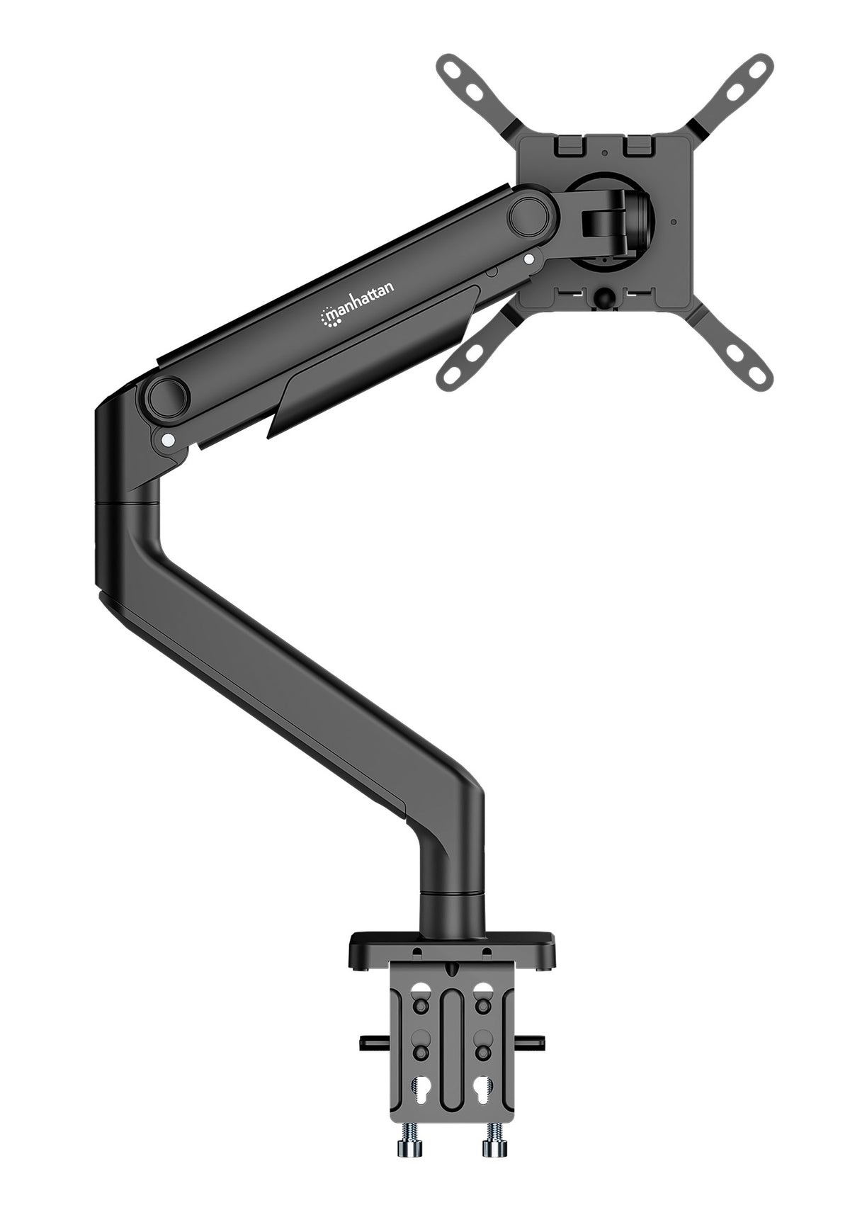 Heavy-Duty Aluminum Mechanical Spring Single Monitor Desk Mount,  for 17" to 49" Displays Image 10