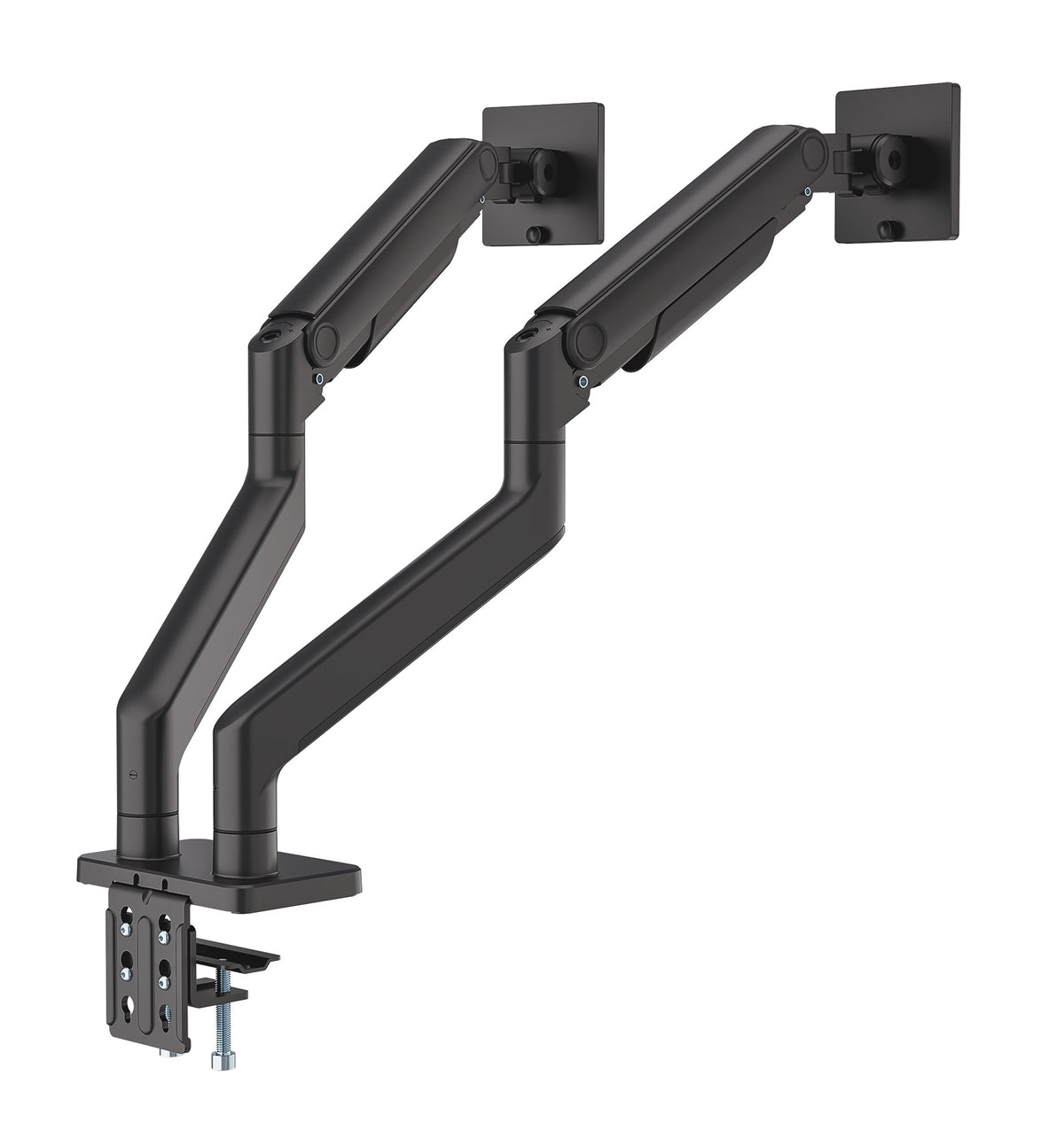 Heavy-Duty Aluminum Mechanical Spring Dual Monitor Desk Mount Image 4