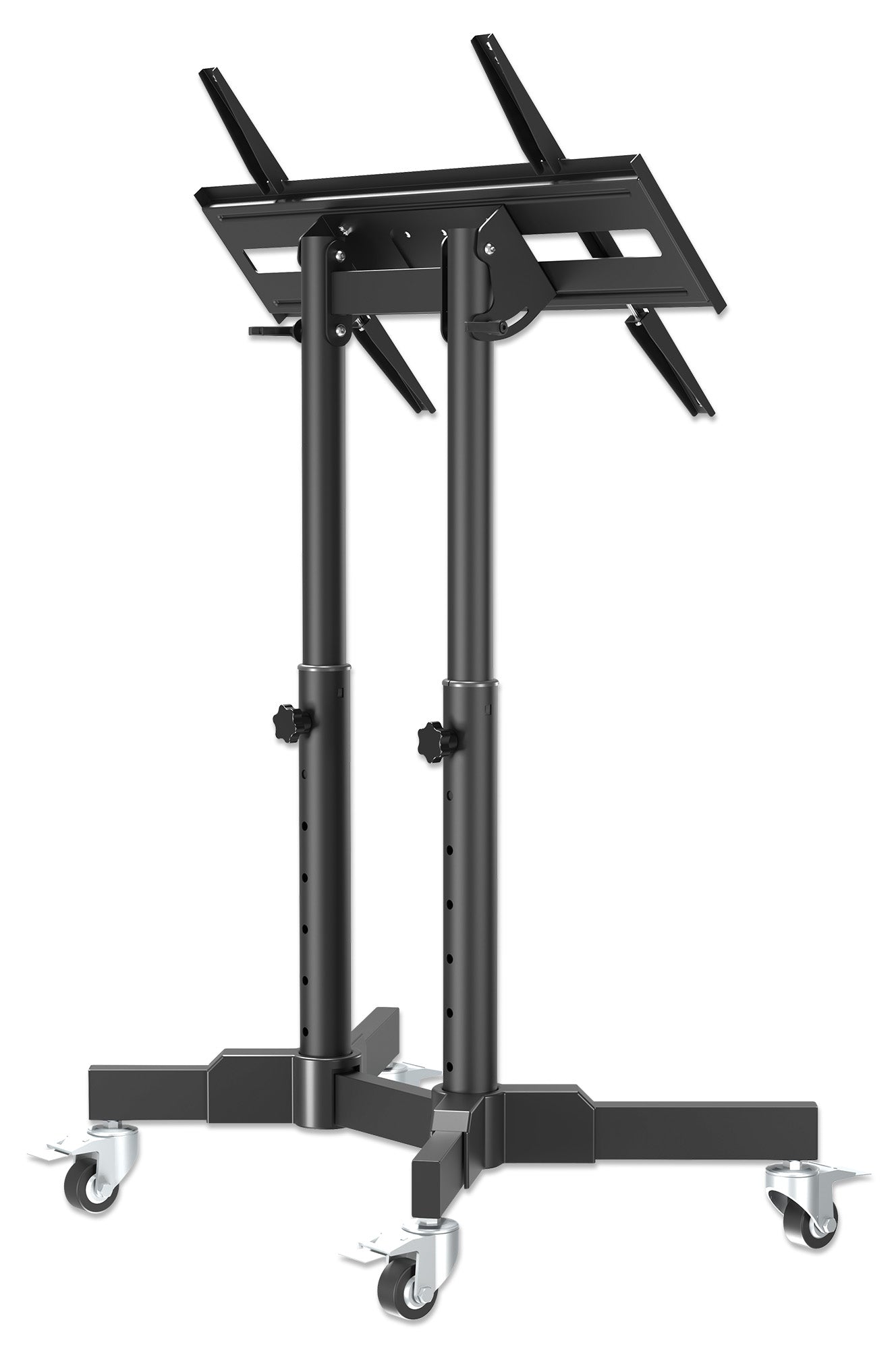 Compact Height-Adjustable TV Cart, for 23" to 70" Displays Image 10