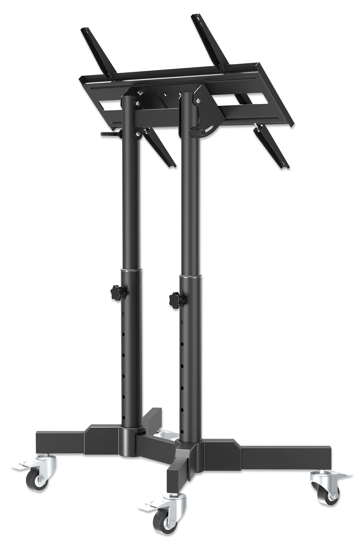 Compact Height-Adjustable TV Cart, for 23" to 70" Displays Image 11