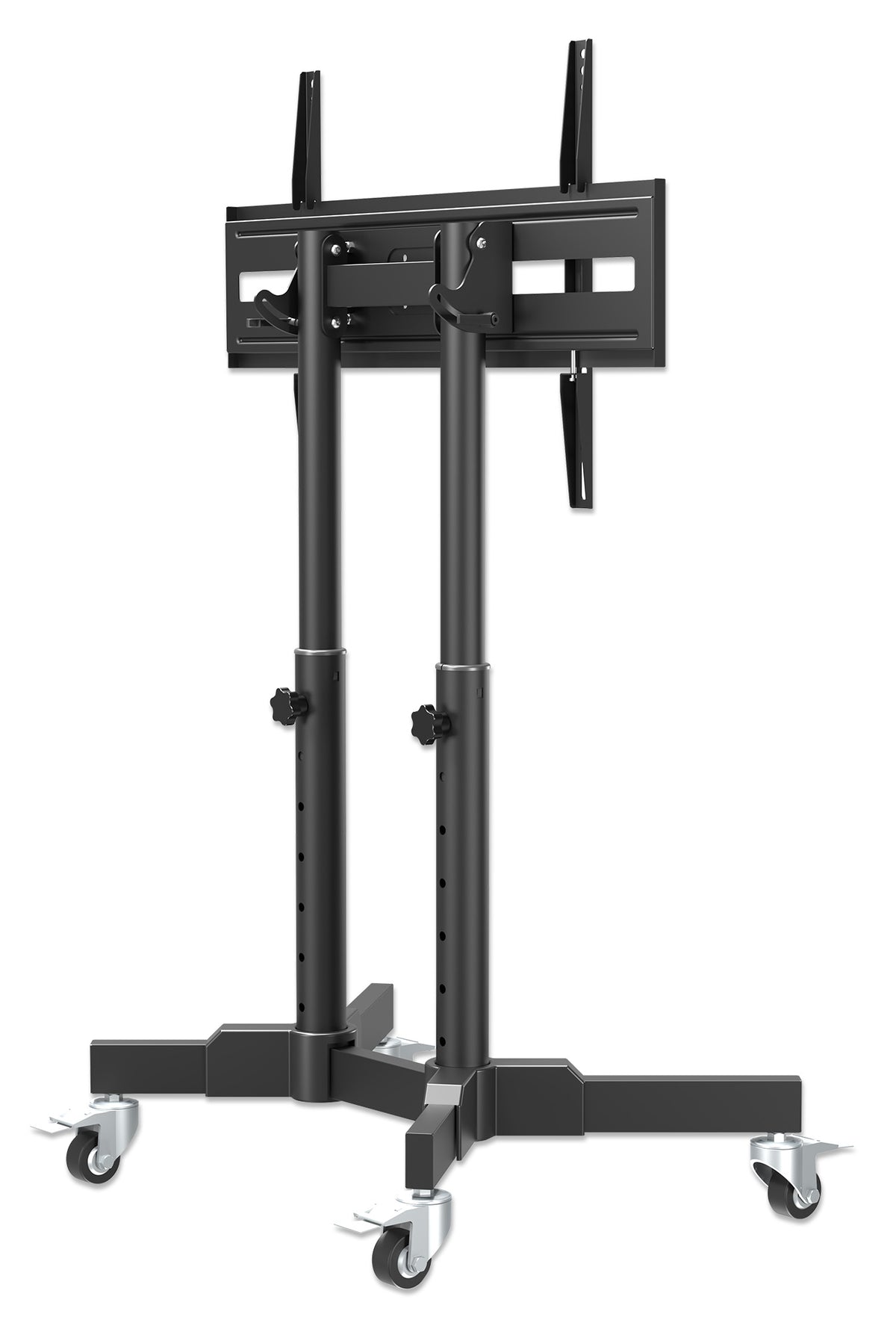 Compact Height-Adjustable TV Cart, for 23" to 70" Displays Image 12
