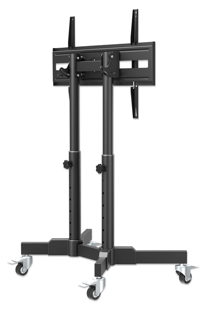 Compact Height-Adjustable TV Cart, for 23" to 70" Displays Image 12