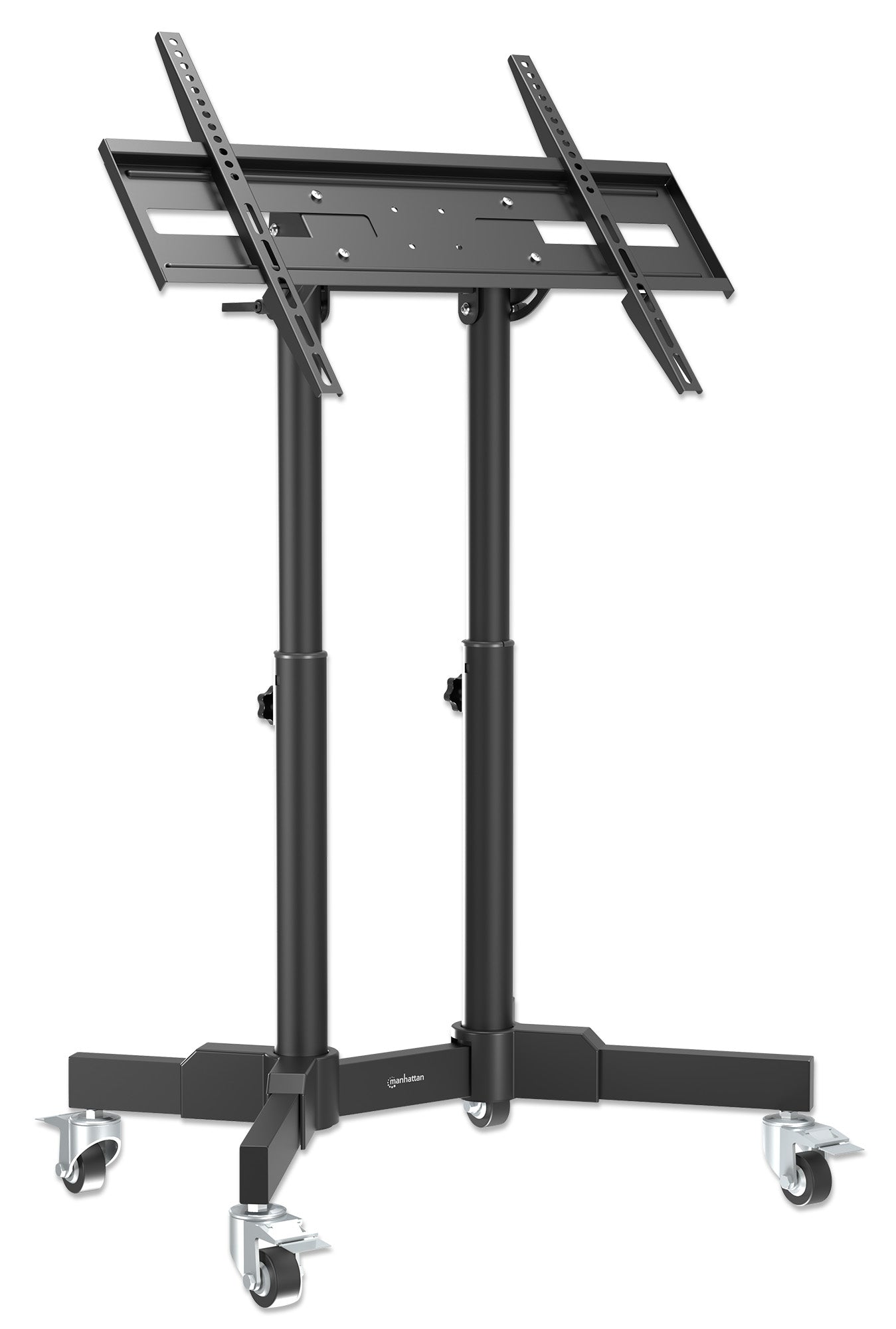 Compact Height-Adjustable TV Cart, for 23" to 70" Displays Image 4