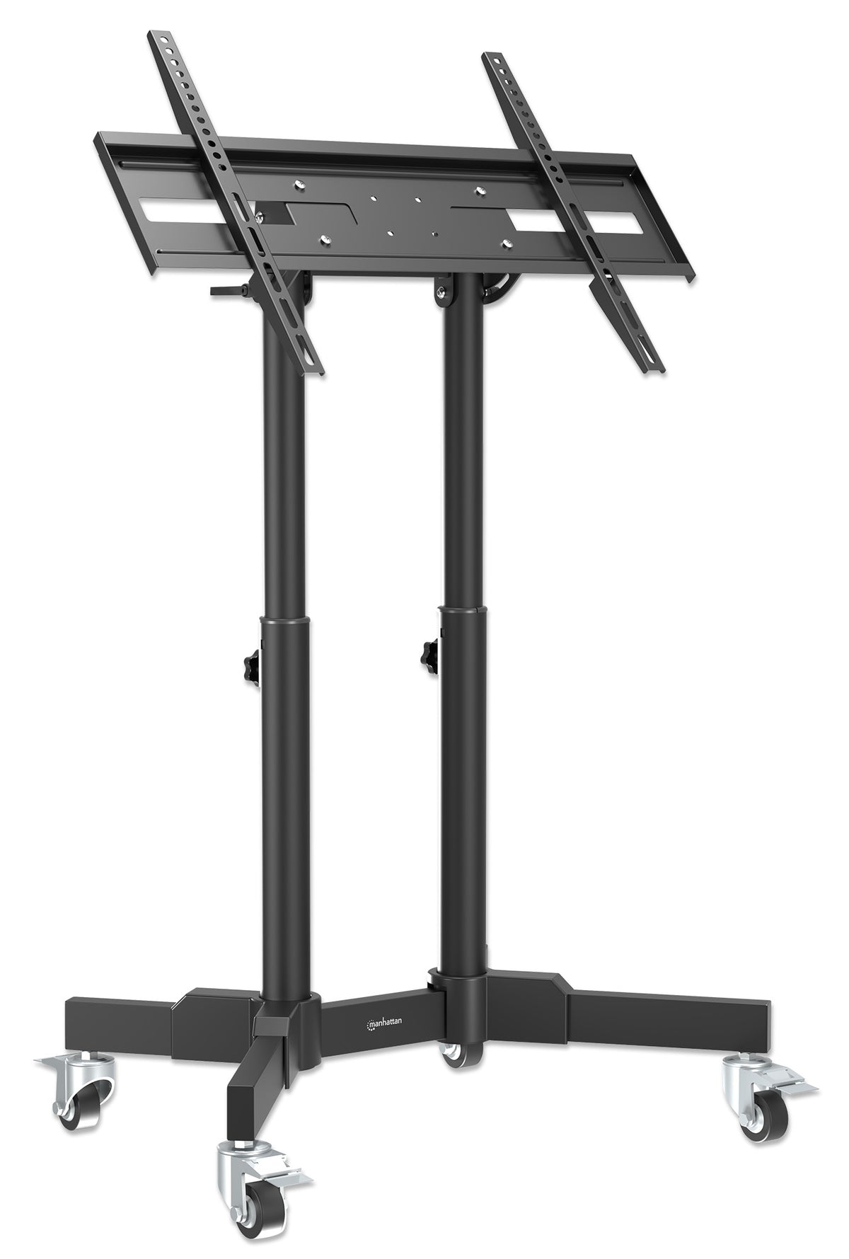 Compact Height-Adjustable TV Cart, for 23" to 70" Displays Image 4