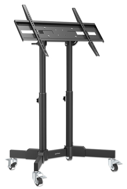 Compact Height-Adjustable TV Cart, for 23" to 70" Displays Image 4
