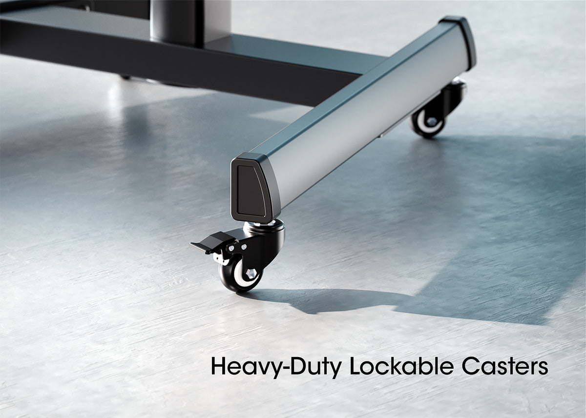 Multimedia TV Cart with Tool-Free Height Adjustment, for 37" to 86" Displays Image 8