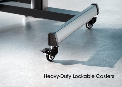 Multimedia TV Cart with Tool-Free Height Adjustment, for 37" to 86" Displays Image 8