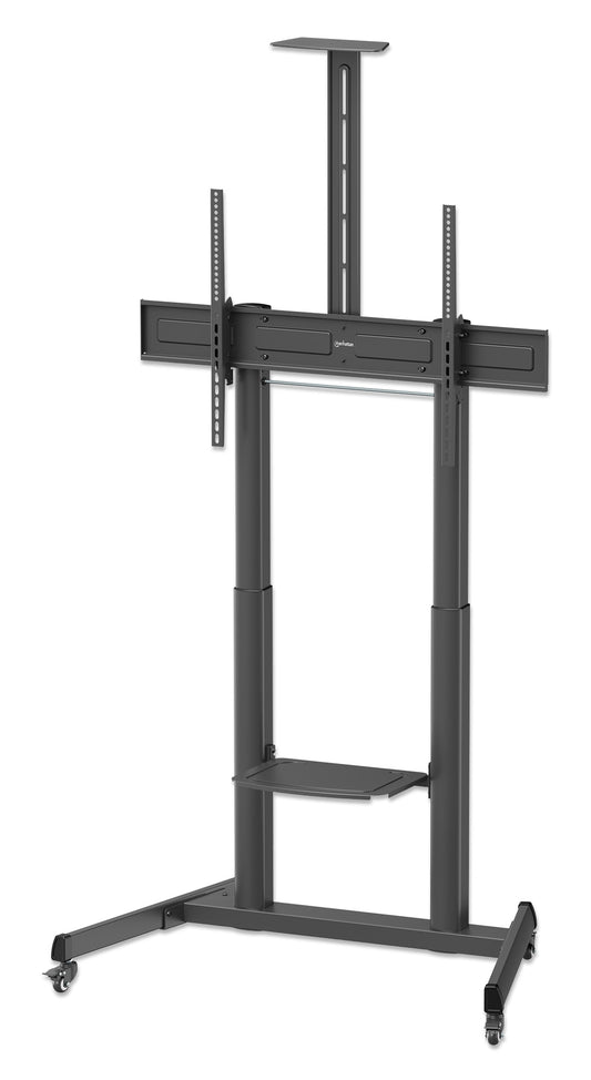 Large-Screen Multimedia TV Cart with Tool-Free Height Adjustment, for 60" to 120" Displays Image 1