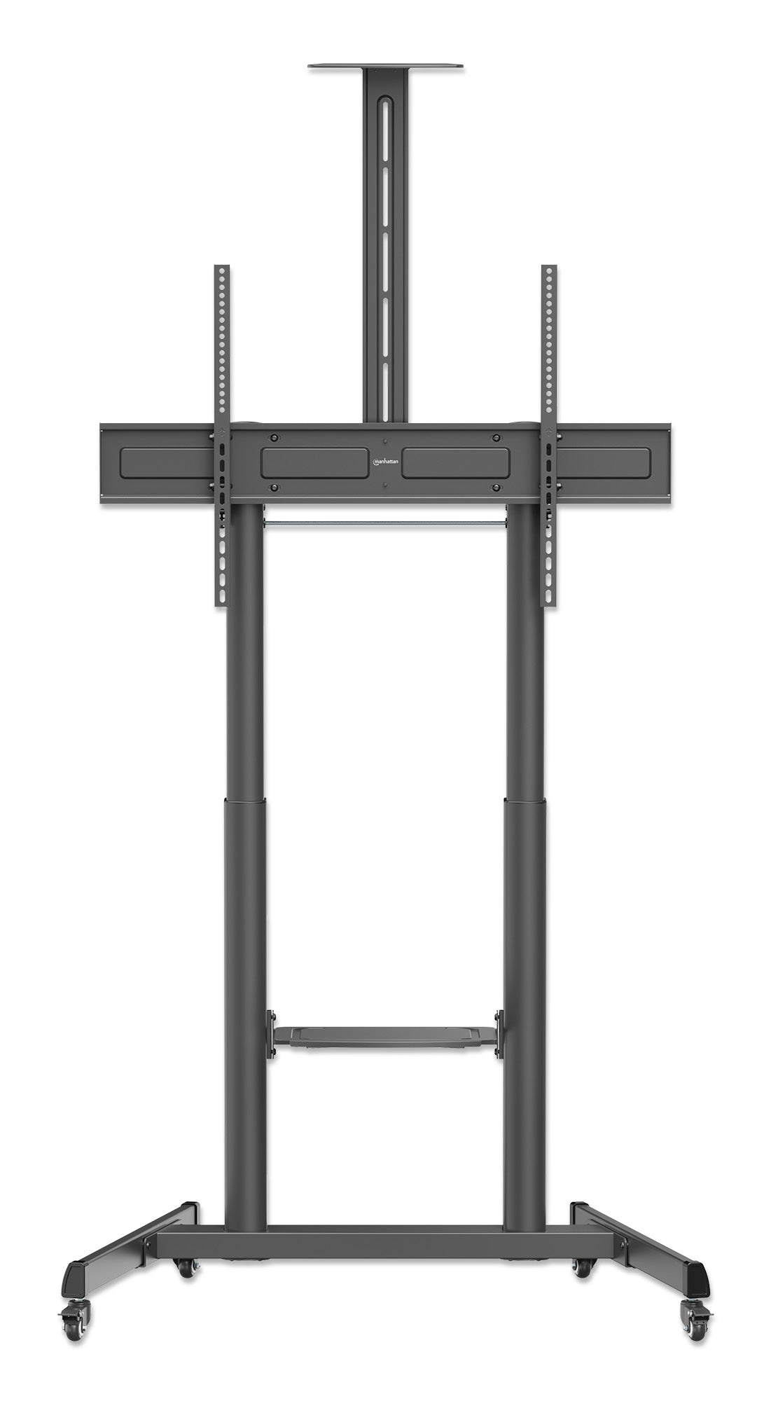 Large-Screen Multimedia TV Cart with Tool-Free Height Adjustment, for 60" to 120" Displays Image 4