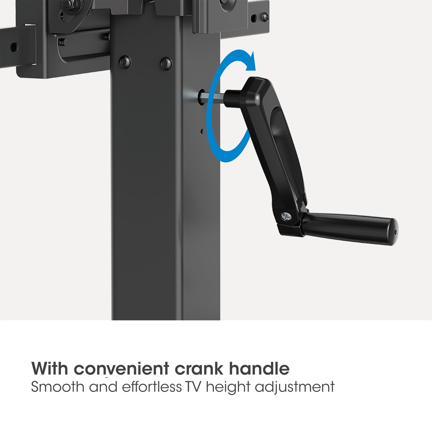 Large-Screen Multimedia TV Cart with Tool-Free Height Adjustment, for 60" to 120" Displays Image 7