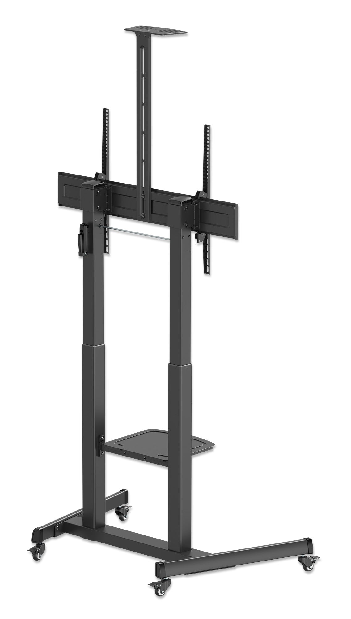 Large-Screen Multimedia TV Cart with Tool-Free Height Adjustment, for 60" to 120" Displays Image 8