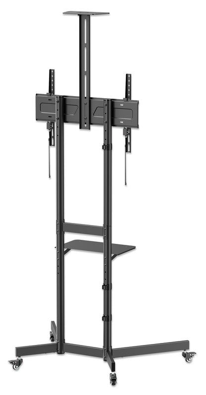 Economy Height-Adjustable Multimedia TV Cart, for 37" to 70" Displays Image 7