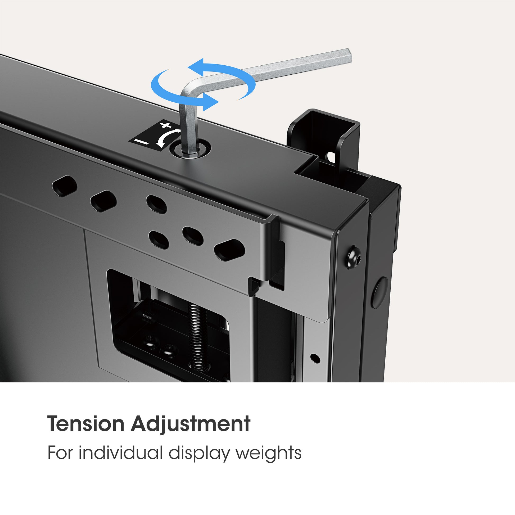 TV Wall Mount with Tool-Free Lift & Lock Height Adjustment, for 55" to 75" Displays Image 13