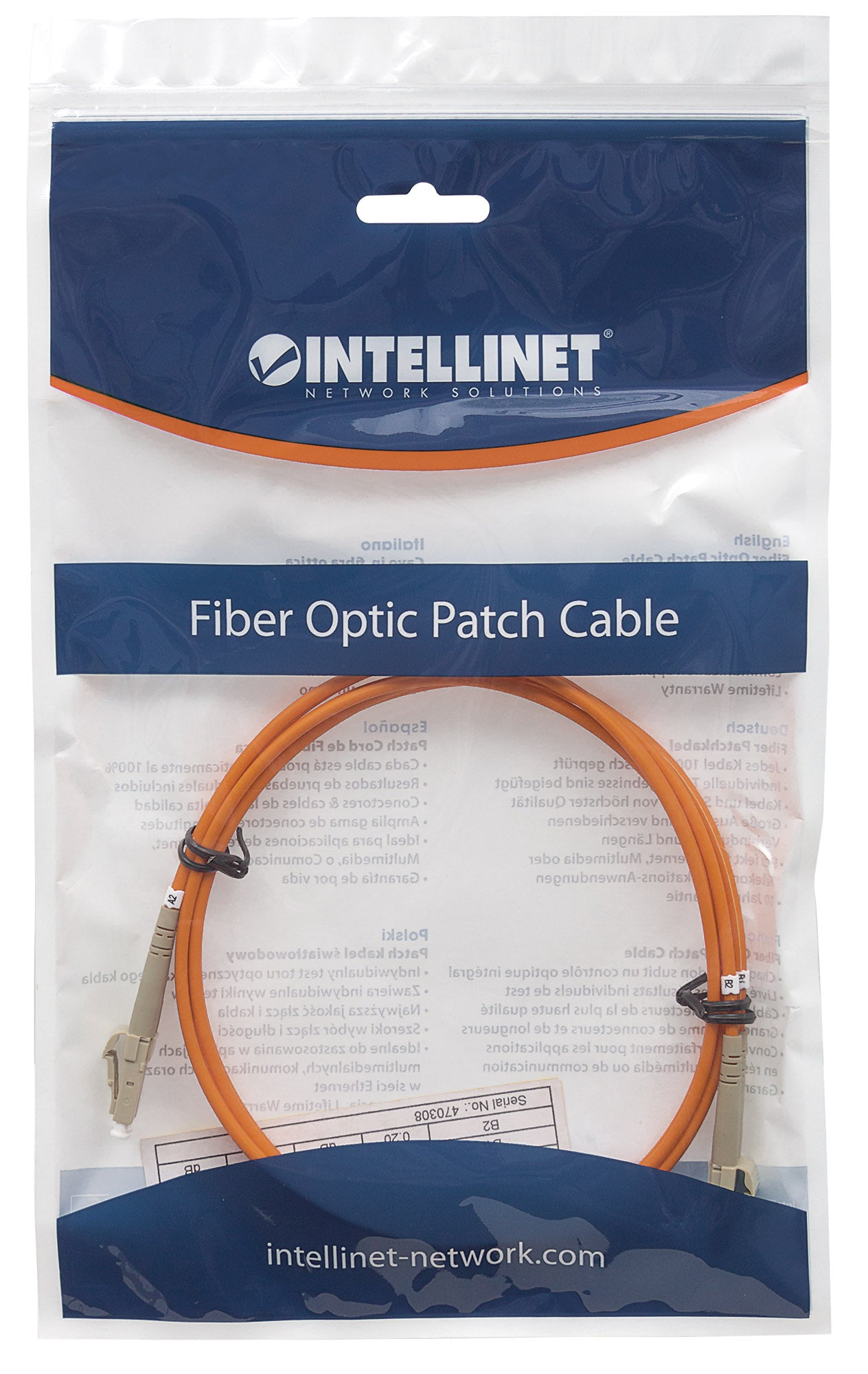 Fiber Optic Patch Cable, Duplex, Multimode Packaging Image 2