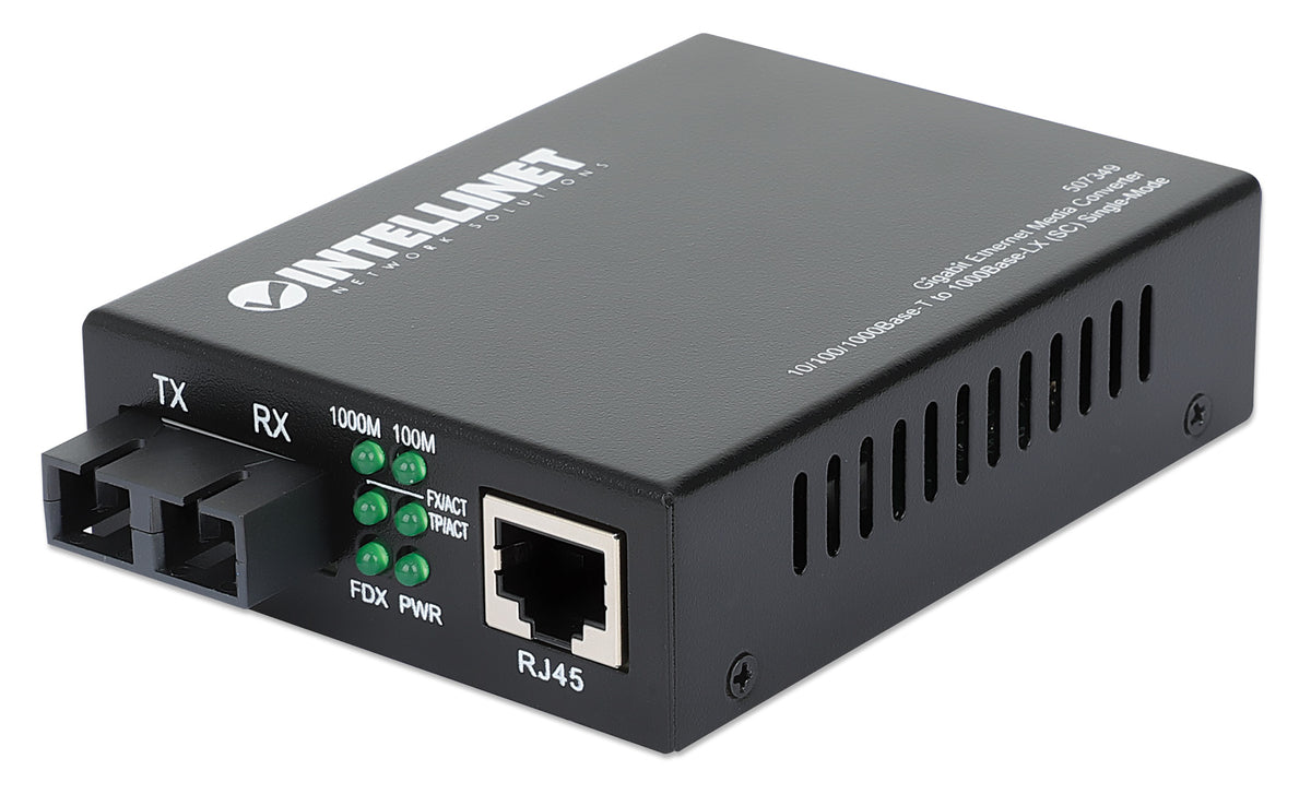 Gigabit Ethernet Single-Mode Media Converter Image 1