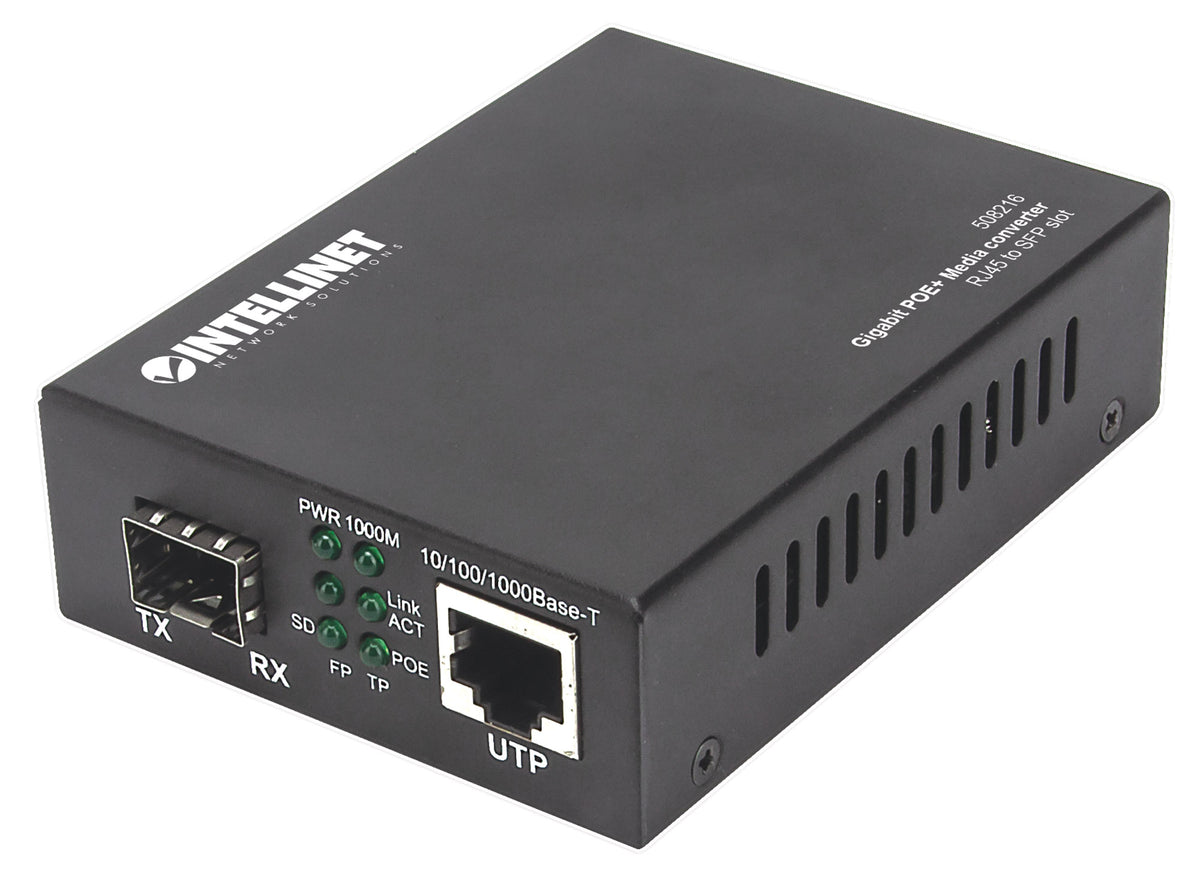 Gigabit PoE+ Media Converter Image 1