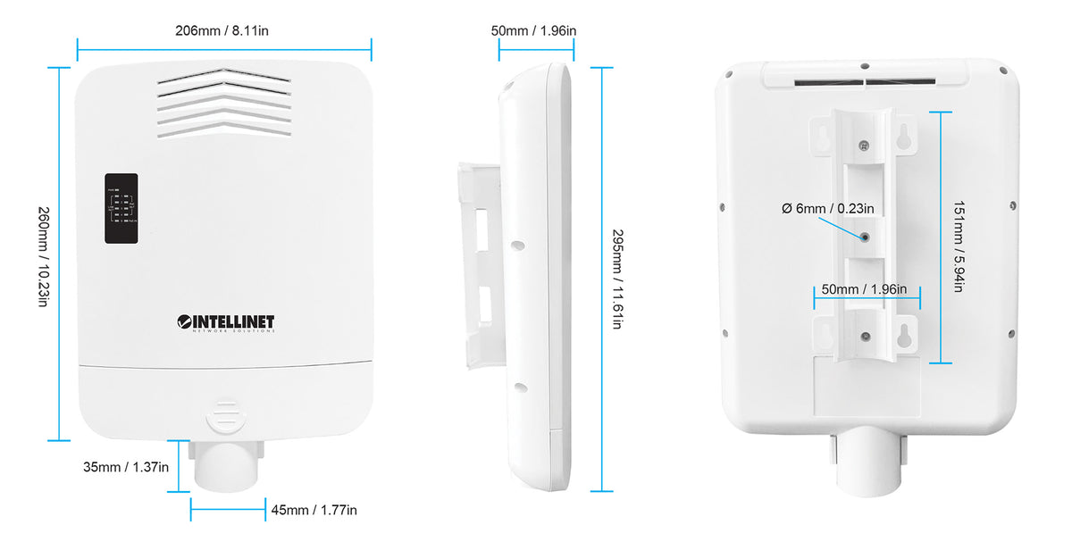 Outdoor PoE-Powered 5-Port Gigabit Switch with PoE Passthrough / 4-Port PoE+ Extender Image 12