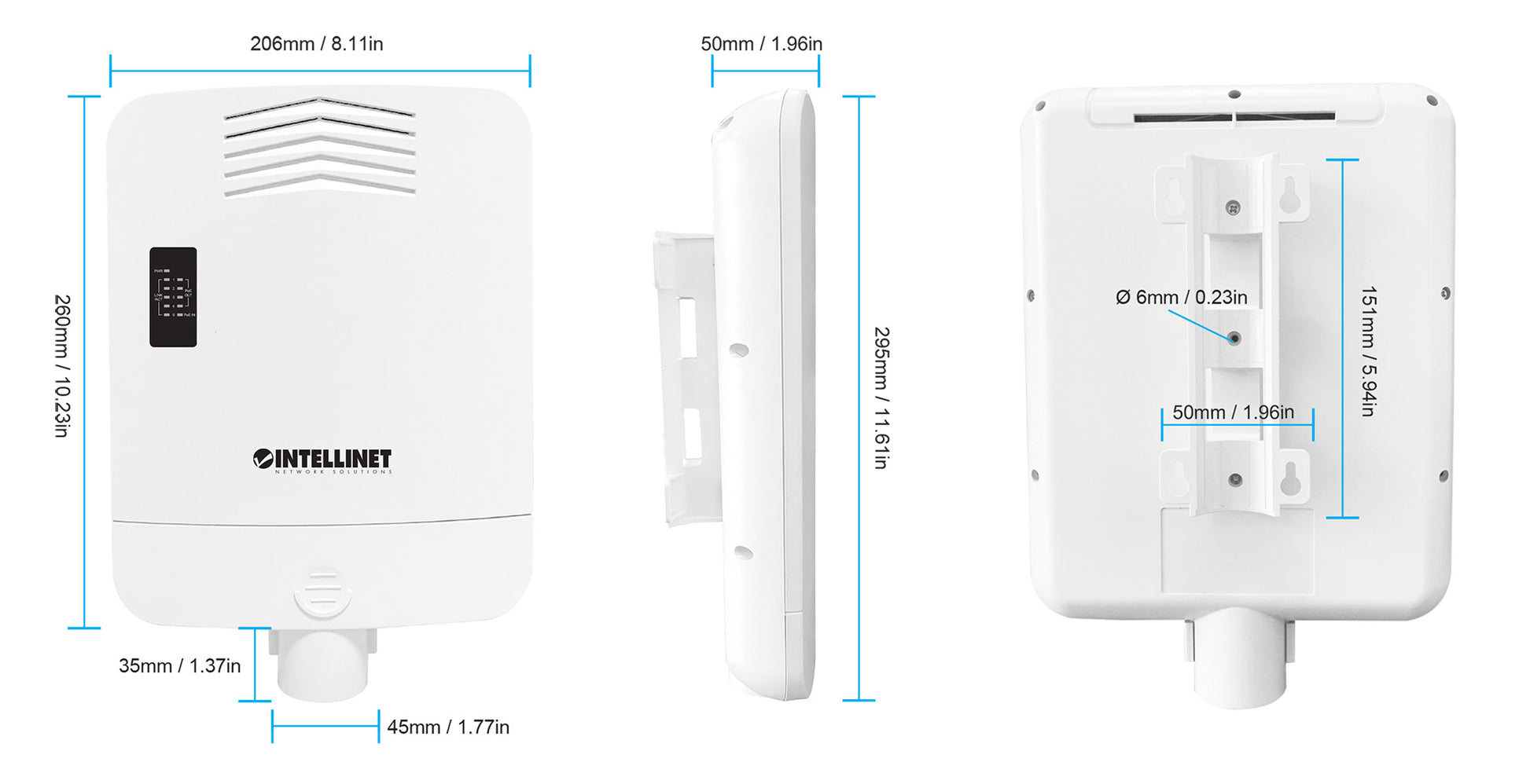 Outdoor PoE-Powered 5-Port Gigabit Switch with PoE Passthrough / 4-Port PoE+ Extender Image 11