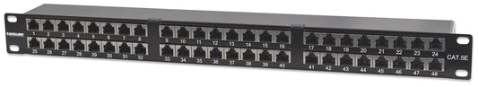Cat5e Shielded 48-Port Patch Panel, 1U Image 1