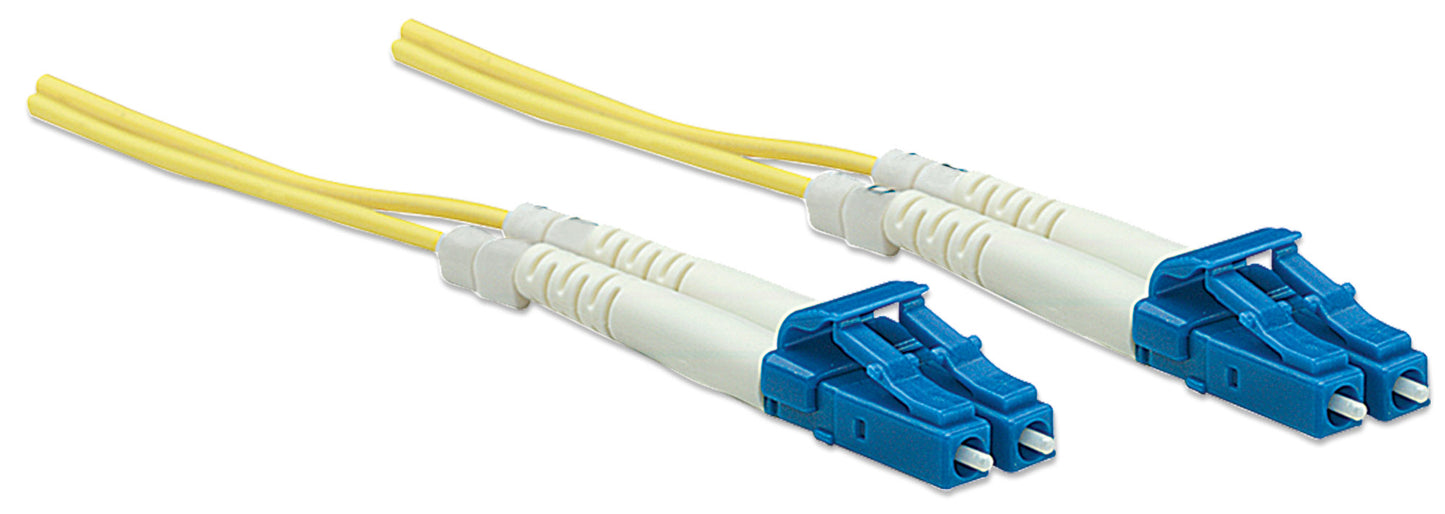 5 m LC to LC UPC Fiber Optic Patch Cable, 3.0 mm, Duplex, LSZH, OS2 Singlemode, Yellow Image 3
